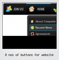 8 Nos Of Buttons For Website