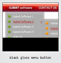 Black Gloss Menu Button