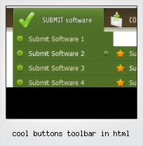 Cool Buttons Toolbar In Html