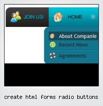 Create Html Forms Radio Buttons