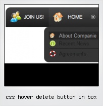 Css Hover Delete Button In Box