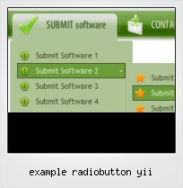 Example Radiobutton Yii
