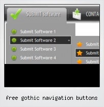 Free Gothic Navigation Buttons