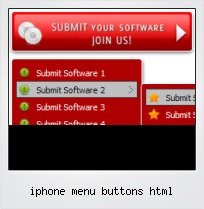 Iphone Menu Buttons Html