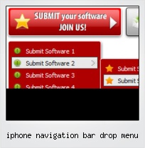 Iphone Navigation Bar Drop Menu
