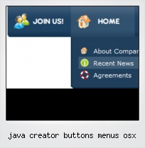 Java Creator Buttons Menus Osx