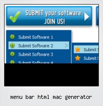 Menu Bar Html Mac Generator