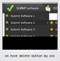On Hove Delete Button By Css