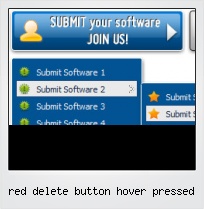 Red Delete Button Hover Pressed