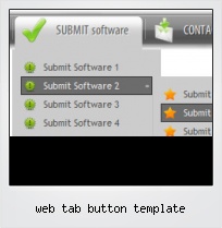 Web Tab Button Template