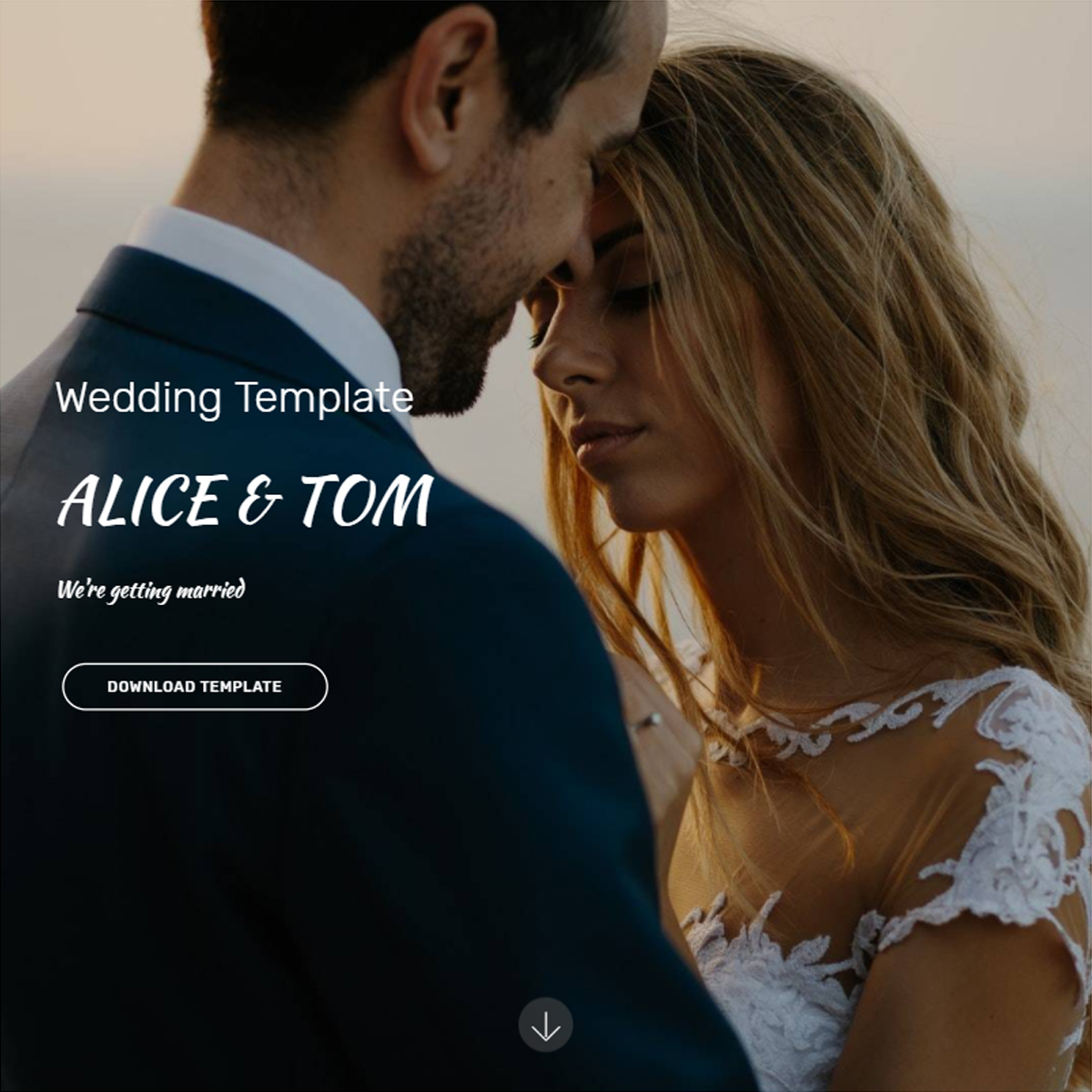 CSS3 Bootstrap Wedding Templates