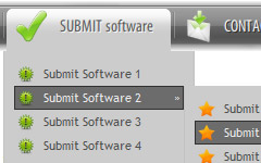 multiple submit buttons one form Menu Barre Javascript Css