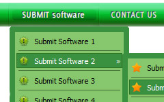 interactive buttons for frontpage Delphi Custom Drop Down Menu