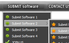 html button navigation bar Java Pull Down Menu Vertical