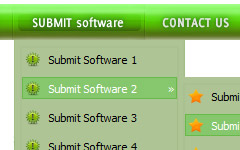 web buttons and icons Dhtml Menü Fade