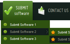 rounded web form buttons Free Floating Menu Css