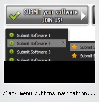 Black Menu Buttons Navigation Template