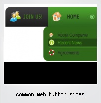 Common Web Button Sizes