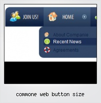 Commone Web Button Size