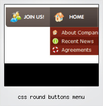 Css Round Buttons Menu