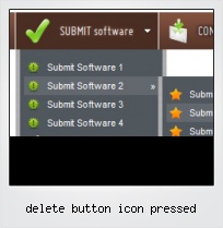 Delete Button Icon Pressed