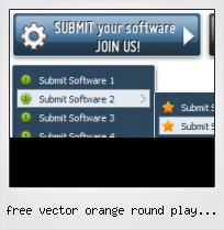 Free Vector Orange Round Play Button