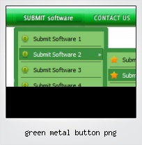 Green Metal Button Png