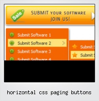 Horizontal Css Paging Buttons