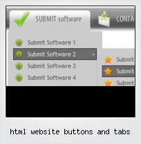 Html Website Buttons And Tabs