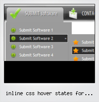 Inline Css Hover States For Buttons