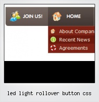 Led Light Rollover Button Css