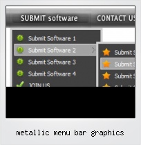 Metallic Menu Bar Graphics