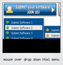 Mouse Over Drop Down Html Menu