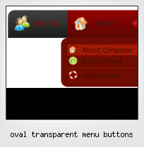 Oval Transparent Menu Buttons