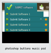 Photoshop Buttons Music Psd
