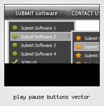 Play Pause Buttons Vector