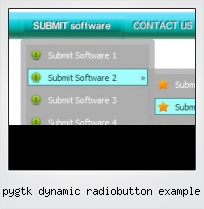 Pygtk Dynamic Radiobutton Example