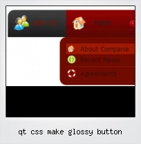 Qt Css Make Glossy Button