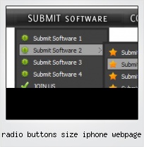 Radio Buttons Size Iphone Webpage