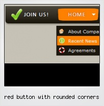 Red Button With Rounded Corners