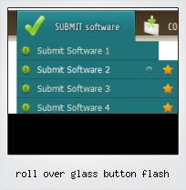 Roll Over Glass Button Flash