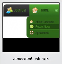 Transparant Web Menu