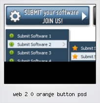 Web 2 0 Orange Button Psd