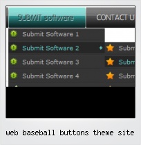 Web Baseball Buttons Theme Site