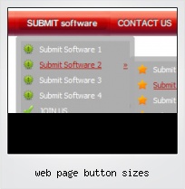 Web Page Button Sizes