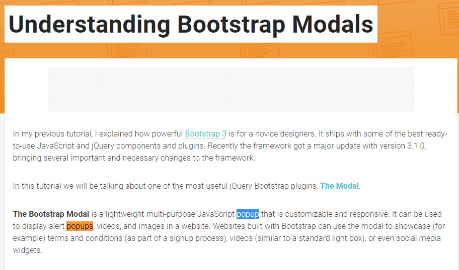 Yet another  practical  content  relating to Bootstrap Modal Popup